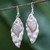 Thai Karen Hill Tribe Silver Koi Fish Dangle Earrings 'Hill Tribe Koi'