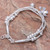 Thai Karen Hill Tribe Silver Floral Bracelet with a Bell 'Singing Blossom'
