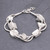 950 Silver Handmade Geometric Bracelet with Extender 'Karen Geometry'