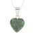Artisan Crafted Heart Shaped Jade Pendant Necklace 'Love Immemorial'
