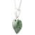 Artisan Crafted Heart Shaped Jade Pendant Necklace 'Love Immemorial'