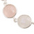 24-Carat Multi-Gemstone Link Bracelet in Pink from India 'Soft Round Glitter'