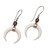 Garnet Crescent Dangle Earrings from Bali 'Sanur Crescents'