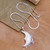 Amethyst Crescent Moon Pendant Necklace from Bali 'Resting Moon'