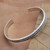 Sleek Hand Crafted Sterling Silver Cuff Bracelet 'Measure by Measure'