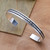 Sleek Hand Crafted Sterling Silver Cuff Bracelet 'Measure by Measure'