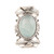 Aqua Chalcedony and Sterling Silver Cocktail Ring 'Rajasthan Realm'