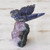 Petite Sodalite and Amethyst Morpho Butterfly Sculpture 'Blue Morpho Butterfly'