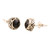 Small Black Onyx Stud Earrings from India 'Black As Night'