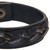 Men's Unique Leather Wristband Bracelet 'Java Journeys'