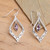 Sterling Silver and Amethyst Fair Trade Balinese Earrings 'Island Queen'