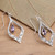 Sterling Silver and Amethyst Fair Trade Balinese Earrings 'Island Queen'