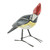 Handcrafted Posable Ceramic Helmeted Woodpecker Figurine 'Helmeted Woodpecker'