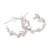 Sterling Silver Rice Stalk Half-Hoop Earrings 'Rice Garland'