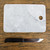 White and Grey Marble Cutting Board Handmade in Mexico 'Mesa in White'