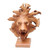 Benalu Wood Lion Sculpture on Stand 'Emerging Lion'