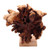 Benalu Wood Lion Sculpture on Stand 'Emerging Lion'