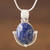 Handcrafted Lapis Lazuli Pendant and Earrings Jewelry Set 'Mystique'