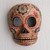 Handcrafted Day of the Dead Floral Skeleton Mask 'Flirty Floral Skull'