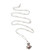 Silver and Cultured Pearl Harmony Ball Necklace with Garnet 'Love's Purity'