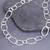 Extra Long 950 Silver Hammered Link Necklace 'Lanna Links'