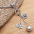 Butterfly and Flower Rainbow Moonstone Harmony Ball Necklace 'Butterfly Blossom'