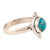 Composite Turquoise Single Stone Ring 'Ocean Memory'