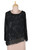 Black Crepe Georgette Beaded Blouse from India 'Midnight Diva'