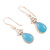 Blue Chalcedony and Sterling Silver Earrings 'Blue Morn'