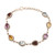 Multi-Gemstone Link Bracelet from India 'On the Bright Side'