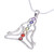 Thai Gemstone and Sterling Silver 7 Chakra Necklace 'Seven Chakra Rainbow'