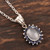 Sterling Silver Moonstone and Sapphire Pendant Necklace 'Blue Happiness'