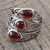 Multi-Stone Garnet Cocktail Ring from India 'Coming and Going'