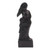 Hand Carved Black Wood Sculpture of Mother and Daughter 'Mother and Daughter in Black'