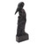 Hand Carved Black Wood Sculpture of Mother and Daughter 'Mother and Daughter in Black'