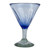 Hand Blown Blue Martini Glasses from Mexico Set of 6 'Fiesta Azul'