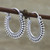 Handmade Sterling Silver Hoop Earrings 'Bright Rays'
