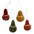 Set of 4 Dried Gourd Peacock Ornaments from Peru 'Andean Peacocks'