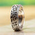 Sunflower Band Ring in 950 Taxco Silver 'Sunflower Garland'