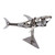 Original Recycled Auto Parts Sculpture of Shark 'Rustic Shark'