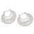 Balinese Sterling Silver Hoop Earrings 'Subtle Curves'