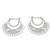 Balinese Sterling Silver Hoop Earrings 'Hollow Curves'