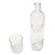 Upcycled Bottle Carafe and Glass Set Crafted in Bali 'Water is Life'