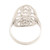 Ornate Sterling Silver Jali Ring 'Floral Jali'