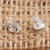 Sterling Silver X Shaped Stud Earrings 'Mark the Spot'