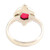 Faceted Pink Chalcedony Sterling Silver Cocktail Ring 'Pink Summer Moon'