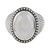 Rainbow Moonstone Sterling Silver Cocktail Ring 'Jaipur Mystery'