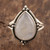 Rainbow Moonstone Sterling Silver Cocktail Ring 'Misty Glory'