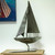 Rustic Yacht Sculpture from Recycled Metal 'Rustic Yacht'