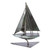 Rustic Yacht Sculpture from Recycled Metal 'Rustic Yacht'